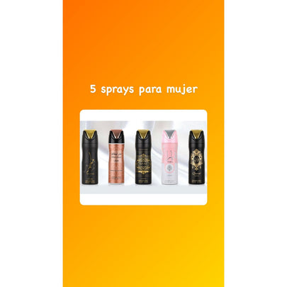 5 sprays para mujer
