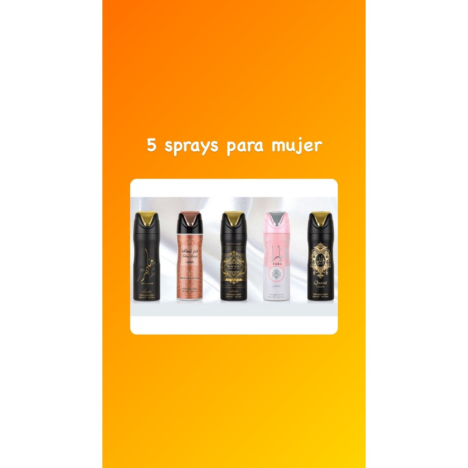 5 sprays para mujer