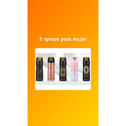 5 sprays para mujer
